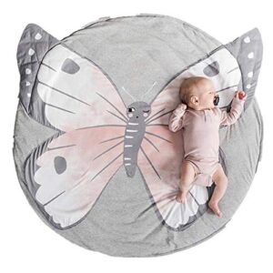 abreeze butterfly baby round play pad crawling mat butterfly baby blanket butterfly tummy time mat rug for kids children toddlers bedroom