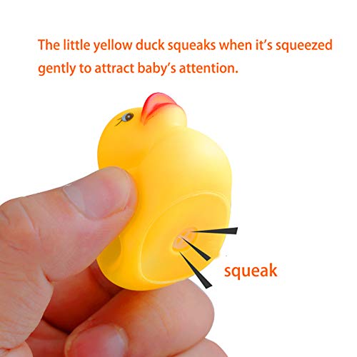 LOUHUA Rubber Duck Bath Toys 50PCS Mini Ducks Bulk for Kids Baby Shower Decorations Birthday Party Favors Gift Classroom Summer Beach Pool Activity Carnival Game