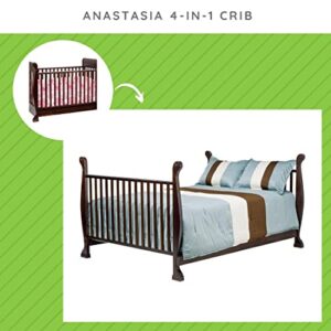 Universal Twin-Size & Full-Size Conversion Kit Bed Rails for Davinci Cribs (Espresso)