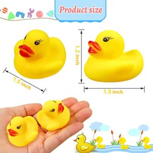 LOUHUA Rubber Duck Bath Toys 50PCS Mini Ducks Bulk for Kids Baby Shower Decorations Birthday Party Favors Gift Classroom Summer Beach Pool Activity Carnival Game