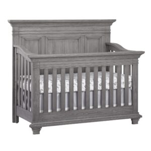 oxford baby westport 4-in-1 convertible crib, dusk gray, greenguard gold certified