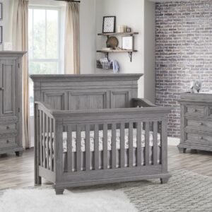 Oxford Baby Westport 4-in-1 Convertible Crib, Dusk Gray, GreenGuard Gold Certified