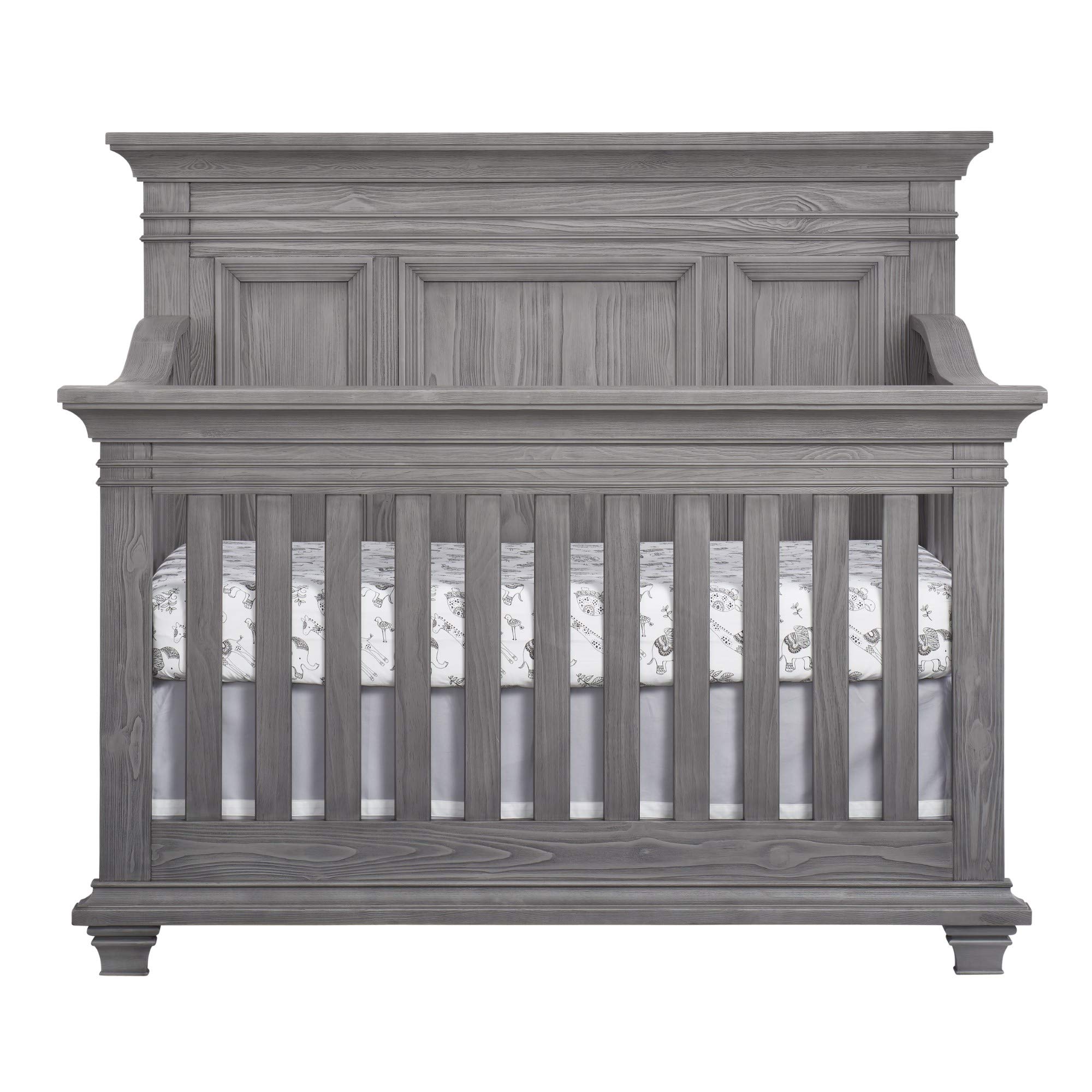 Oxford Baby Westport 4-in-1 Convertible Crib, Dusk Gray, GreenGuard Gold Certified