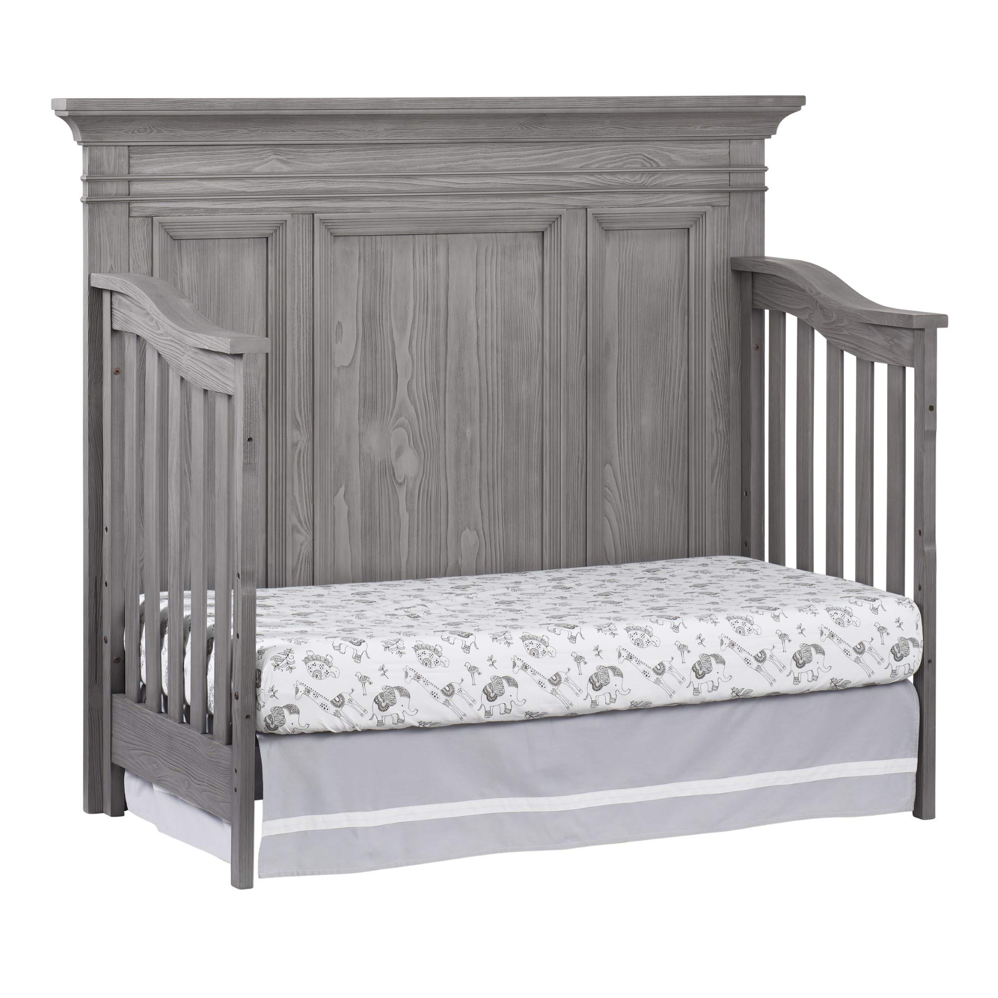 Oxford Baby Westport 4-in-1 Convertible Crib, Dusk Gray, GreenGuard Gold Certified