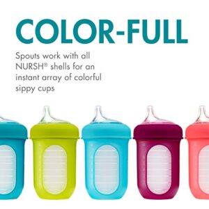 Boon NURSH Silicone Sippy Cup Lid, 6 Months and up (Pack of 3), 1L