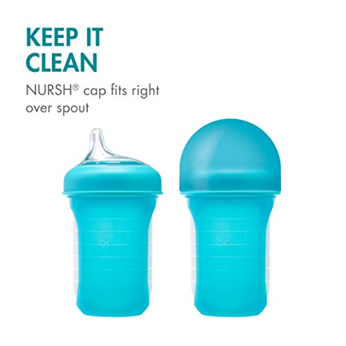 Boon NURSH Silicone Sippy Cup Lid, 6 Months and up (Pack of 3), 1L