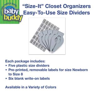 Baby Buddy Bundle- One Up & Away Hammock & Closet Organizers 5ct, Kids Stuffed Animal Hammock, Baby Clothes Closet Dividers – Nursery Clothing Organization for Babies and Kids, Toy Storage, White