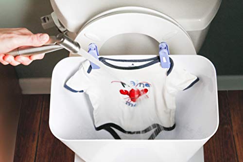 SimplyImagine SprayStand - Cloth Diaper Sprayer Splatter Shield - Contains Spray and Debris When Rinsing Cloth Diapers, Clothing, Shoes, and More in Toilet Spray Bucket Pail