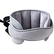 car head support toddle car neck relief baby child car seat adjustable head and neck support band - a comfortable sleep solution (gray)