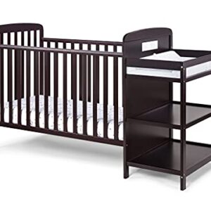 Suite Bebe Ramsey 3 in 1 Convertible Crib and Changer in an Espresso Finish