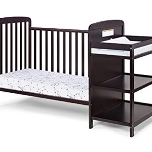 Suite Bebe Ramsey 3 in 1 Convertible Crib and Changer in an Espresso Finish