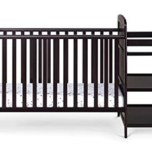 Suite Bebe Ramsey 3 in 1 Convertible Crib and Changer in an Espresso Finish