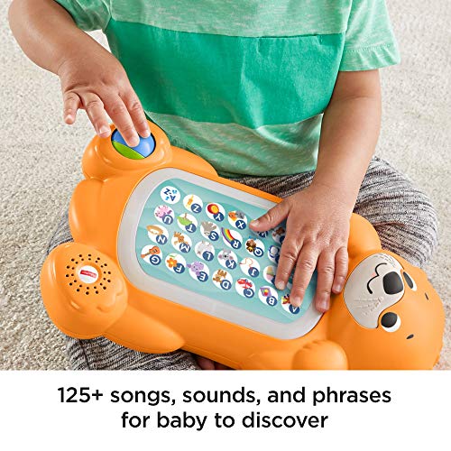 Fisher-Price Linkimals Baby Learning Toy A To Z Otter Keyboard With Interactive Music And Lights For Infants And Toddlers