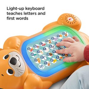 Fisher-Price Linkimals Baby Learning Toy A To Z Otter Keyboard With Interactive Music And Lights For Infants And Toddlers