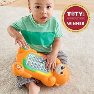 Fisher-Price Linkimals Baby Learning Toy A To Z Otter Keyboard With Interactive Music And Lights For Infants And Toddlers
