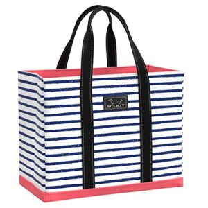 scout original deano - extra large utility tote bags for women - open top beach bag, pool bag, work bag, shopping bag