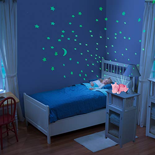 Summer Slumber Buddies Soother (Pink Hippo) – Projector Night Light for Kids with Calming Songs and Sounds