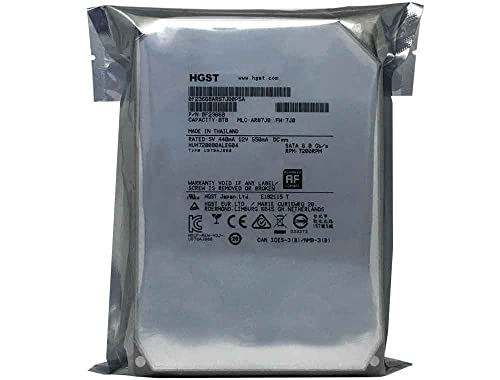 HGST Ultrastar He8 HUH728080ALE604 0F23668 / 0F25721 8TB 7,2K RPM SATA 6Gb/s 128MB 3.5 inches HDD 512E (Renewed)