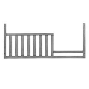 oxford baby willowbrook/kenilworth crib to toddler bed guard rail conversion kit, graphite gray, greenguard gold certified