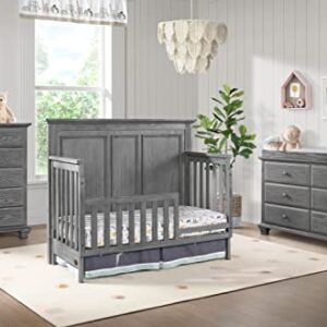 Oxford Baby Willowbrook/Kenilworth Crib to Toddler Bed Guard Rail Conversion Kit, Graphite Gray, GreenGuard Gold Certified