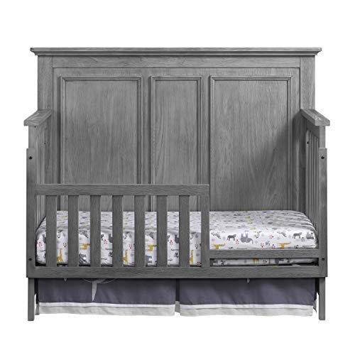 Oxford Baby Willowbrook/Kenilworth Crib to Toddler Bed Guard Rail Conversion Kit, Graphite Gray, GreenGuard Gold Certified