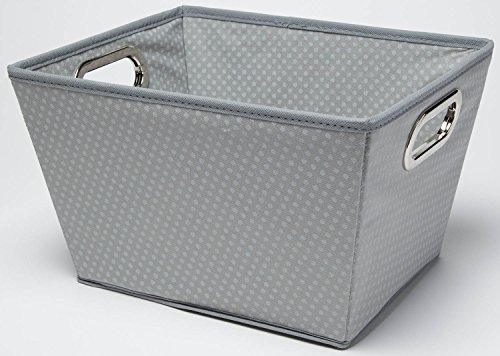 Delta Children 4 Piece Rectangle Storage Bins, Dove Grey