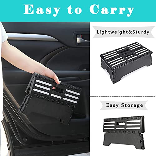 5 inch Lightweight Portable Folding Step - Great for Kitchen, Bathroom, Bedroom, Kids or Adults -Opens Easy with One Flip