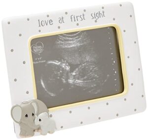 precious moments elephant love at first sight ultrasound 4 x 6 resin & glass 183407 photo frame, one size, multi