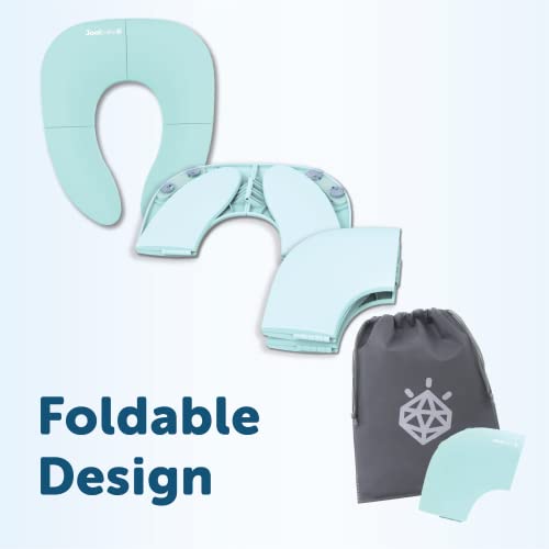 Jool Baby Folding Travel Potty Seat for Boys and Girls, Fits Round & Oval Toilets, Non-Slip Suction Cups, Includes Free Travel Bag