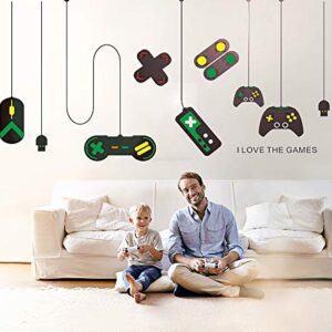 CHengQiSM Game Wall Stickers Gamer Room Decor Gaming Controller Joystick Playroom Wall Decals for Bedroom Living Room Decor Removable Art Mural for Boys Kids Men
