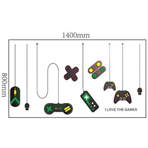 CHengQiSM Game Wall Stickers Gamer Room Decor Gaming Controller Joystick Playroom Wall Decals for Bedroom Living Room Decor Removable Art Mural for Boys Kids Men