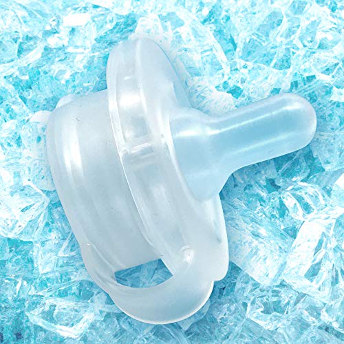 Nippii Baby Freezable Teether Pacifier Fill with Water. Freezable Pacifier Provides Cold Soothing Gum Teething Relief for Teething Babies