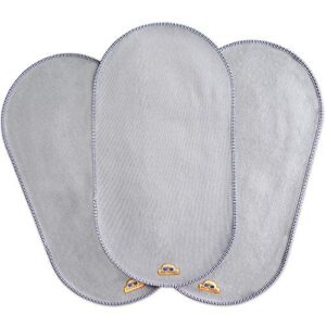 bluesnail waterproof changing pad liners 3 count (14"x26.5", gray) bassinet pad liner