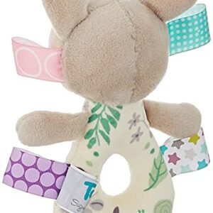 Taggies Embroidered Soft Ring Rattle, Flora Fawn