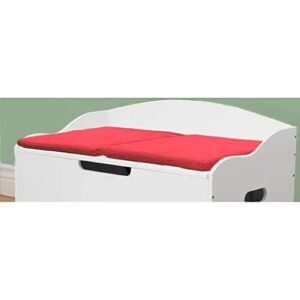 dibsies foldable toy box cushion (red)