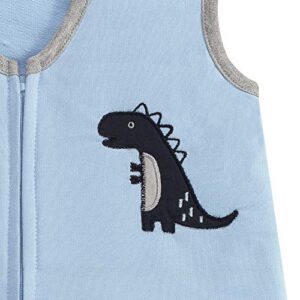 Lambs & Ivy Baby Dino Blue/White Dinosaur Nursery 6-Piece Crib Bedding Set