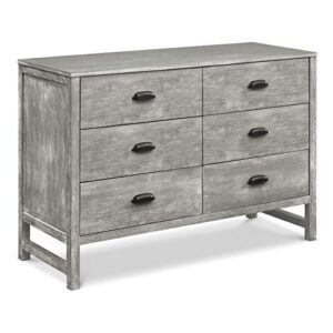 davinci fairway 6-drawer double dresser in cottage grey