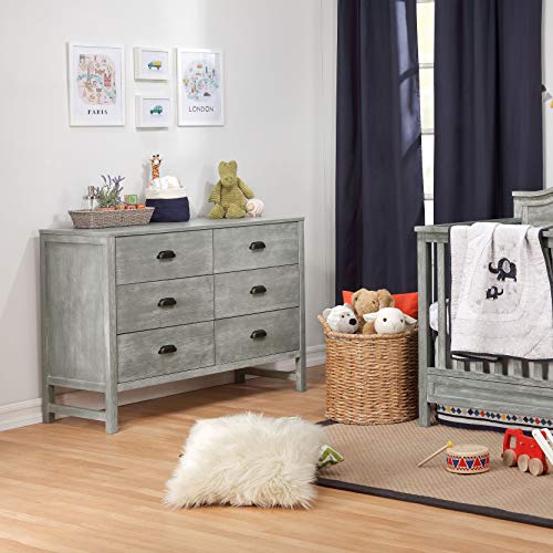 DaVinci Fairway 6-Drawer Double Dresser in Cottage Grey