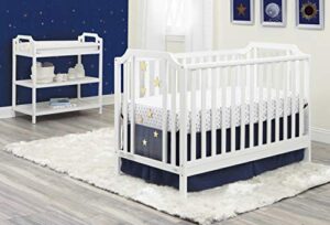 suite bebe celeste 3 in 1 convertible island crib, wood and acrylic, white