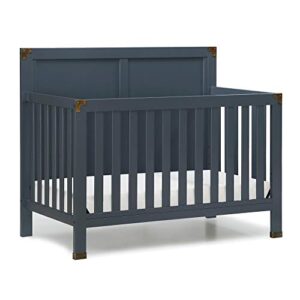 baby relax miles 5-in-1 convertible crib, graphite blue