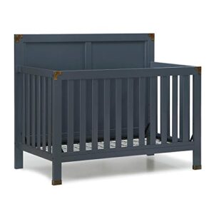 Baby Relax Miles 5-in-1 Convertible Crib, Graphite Blue