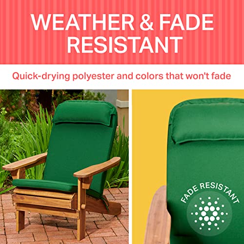 Plant Theatre Adirondack Chair Cushion - High Back Patio Chair Cushion for Outdoor Furniture - Outdoor Chair Cushions for Rocking Chairs, Front Porch, Yard and Lawn Furniture (49" x 22")