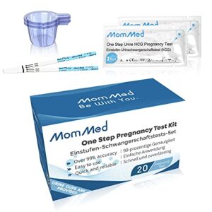 mommed 20 count pregnancy tests strips with larger urine cups,hcg pregnancy tests early detection pregnancy tests kit