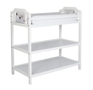 suite bebe celeste changing table safety rail included, white