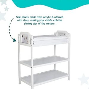 Suite Bebe Celeste Changing Table Safety Rail Included, White