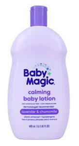 baby magic calming body lotion, lullaby scent, lavender & chamomile, lavender, 16.5 fl.oz