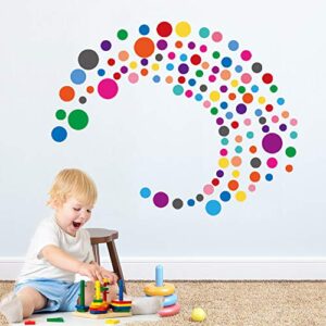 PARLAIM Wall Stickers for Bedroom Living Room, Polka Dot Wall Decals for Kids Boys and Girls (130 Circles)