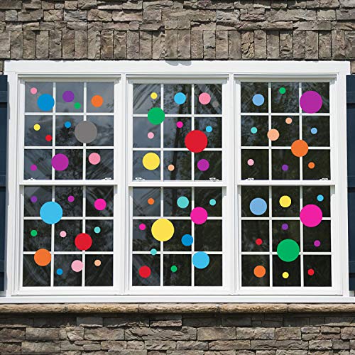 PARLAIM Wall Stickers for Bedroom Living Room, Polka Dot Wall Decals for Kids Boys and Girls (130 Circles)