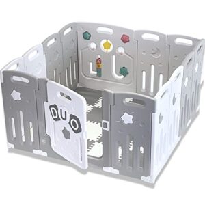 venture all stars duo lite baby playpen with play fitted mats, multi award winner