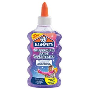 Elmer's PVA Glitter Glue | Gold | 177 mL | Washable & Kid Friendly | Great for Making Slime & Crafting